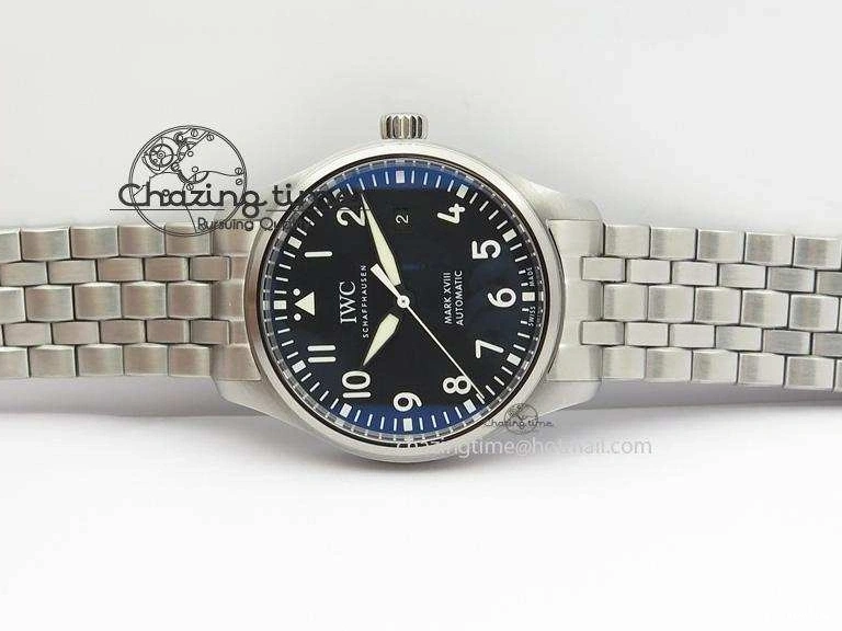 MIROTIME 0519 Compact Mark XVIII IW327001 SS Mk Maker Best Edition Black Dial On SS Bracelet A 7301